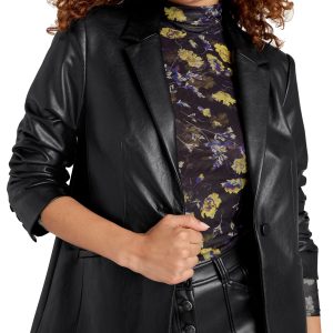 Women's Vegan Leather Blazers